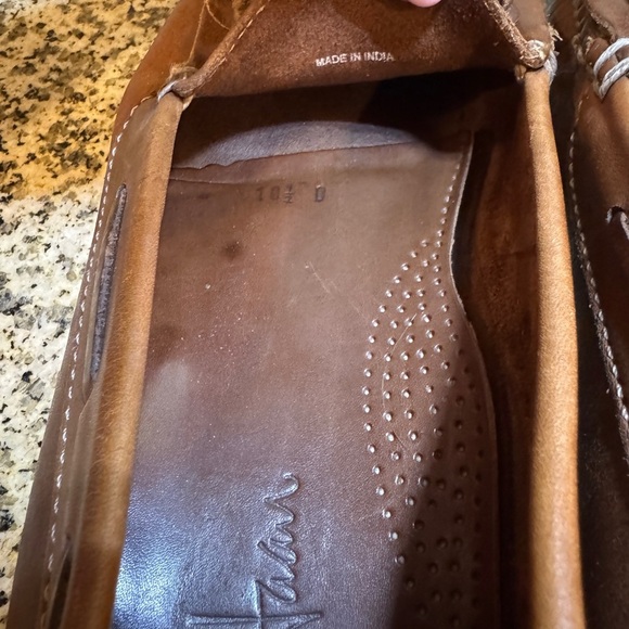 Cole Haan Men’s 10.5 Saddle Brown Kilt Leather Tassel Loafers - Picture 6 of 13